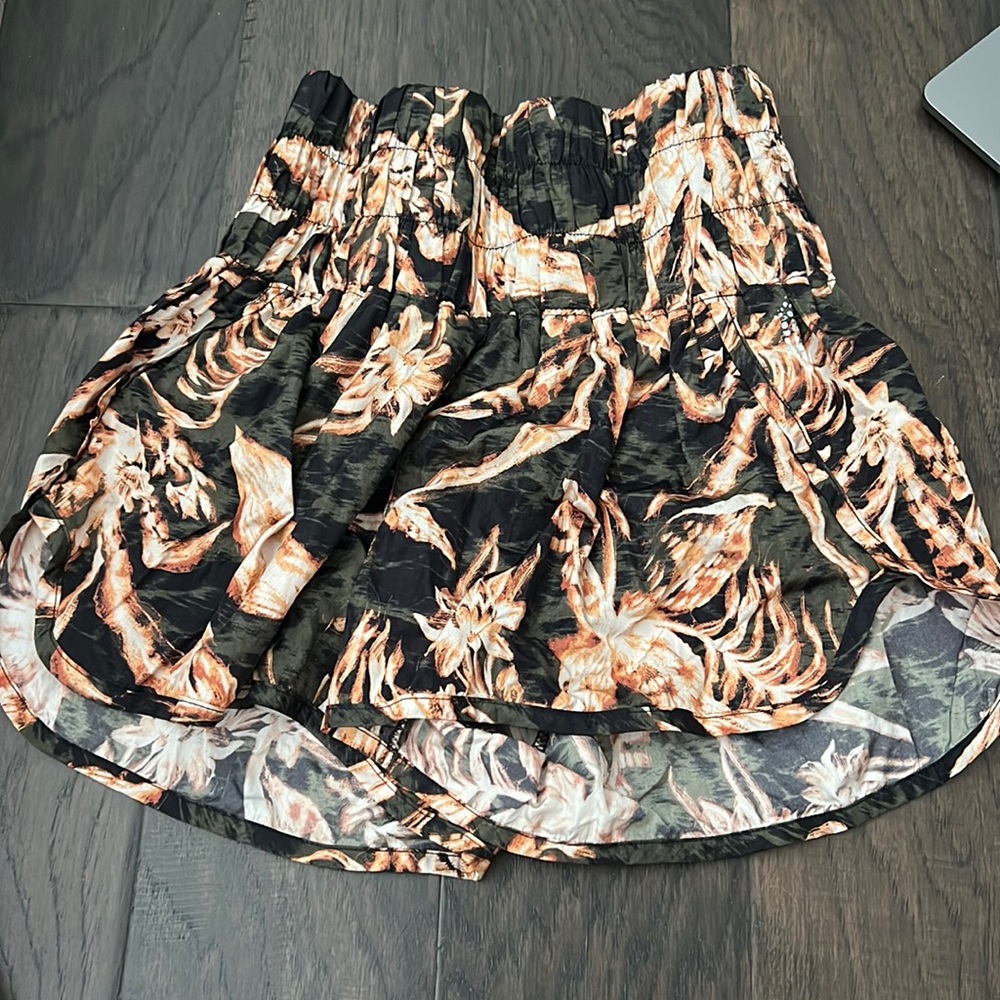 free people patterned shorts